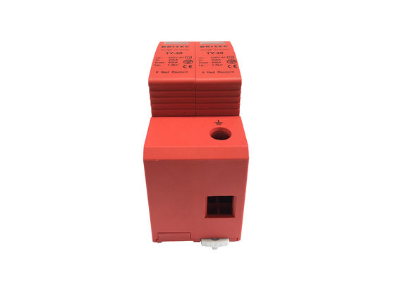 320V Pluggable 40kA 2P 타입-2 큰 파도 보호 장치 모듈 큰 파도 피뢰기
