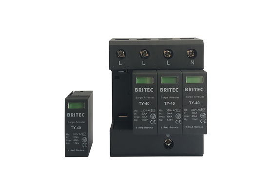 3 단계 타입-2 큰 파도 피뢰기 4P 타입-2 서지 보호 장치 믿을 수 있는 성과