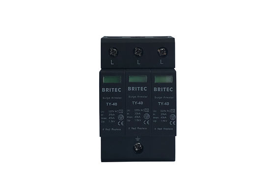 IEC 61643 일반 보호용 클래스 II 3P 플러그 가능 유형 2 SPD 40kA
