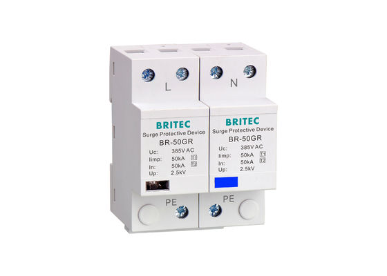 저전압 AC SPD 단일 단계 번개 보호 급류 차단기 CE 통과