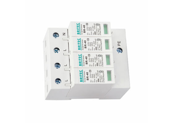 40kA 4P 275V Type 2 SPD 서지 보호 장치 서지 어레스터 (3상 TN-S 시스템용)