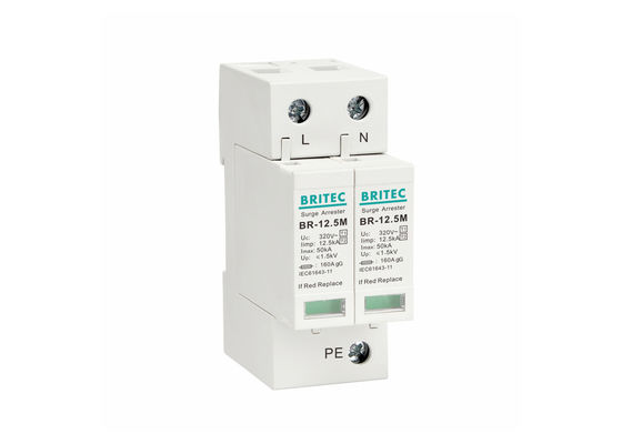 320V 서지 보호 장치 전류 파동 피뢰기 2p SPD AC 장수