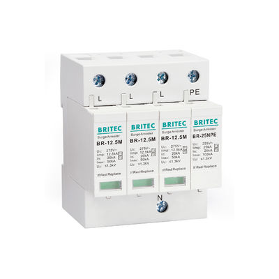 BR-12.5M 3P 타입 1 12.5kA 3상 서지 보호 장치 SPD 피뢰기 12.5ka 서지 억제기 산업용