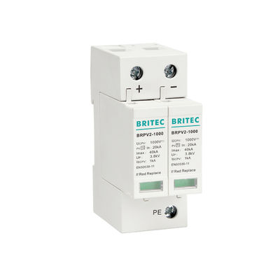 BRPV3-1000 1000V 40kA 3P DC 태양광 PV 급증 보호 장치 급증 억제기 번개 억제기 태양 급증 억제기