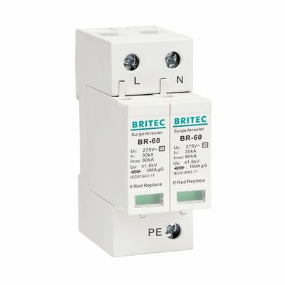 BR275-60 2P 2P AC SPD 60kA 2P 단상 서지 보호 장치(SPD) 서지 피뢰기 서지 보호 장치