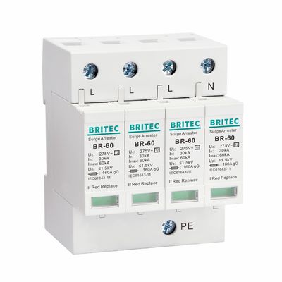 BR275-60 2P 2P AC SPD 60kA 2P 단상 서지 보호 장치(SPD) 서지 피뢰기 서지 보호 장치
