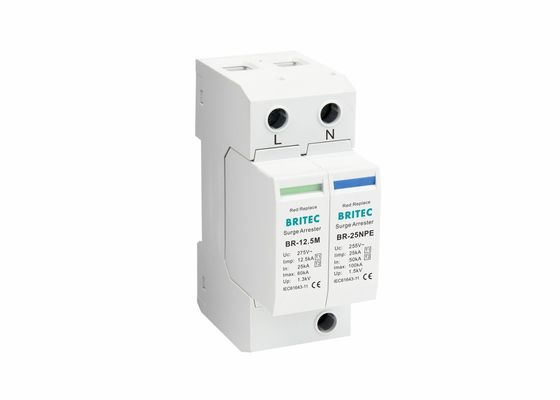 AC T1 T2 1P+NPE 275V 전압장압 보호기 12.5KA SPD MOV 번개 보호 전압장압 차단기